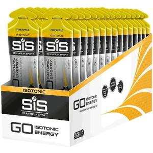 SCIENCE IN SPORT Isotonic Energy Gels, 22g Fast Acting Carbohydrates, Performance & Endurance Sport Nutrition for Athletes, Energy Gels for Running, Cycling, Triathlon, Pineapple - 2 oz - 30 Pack