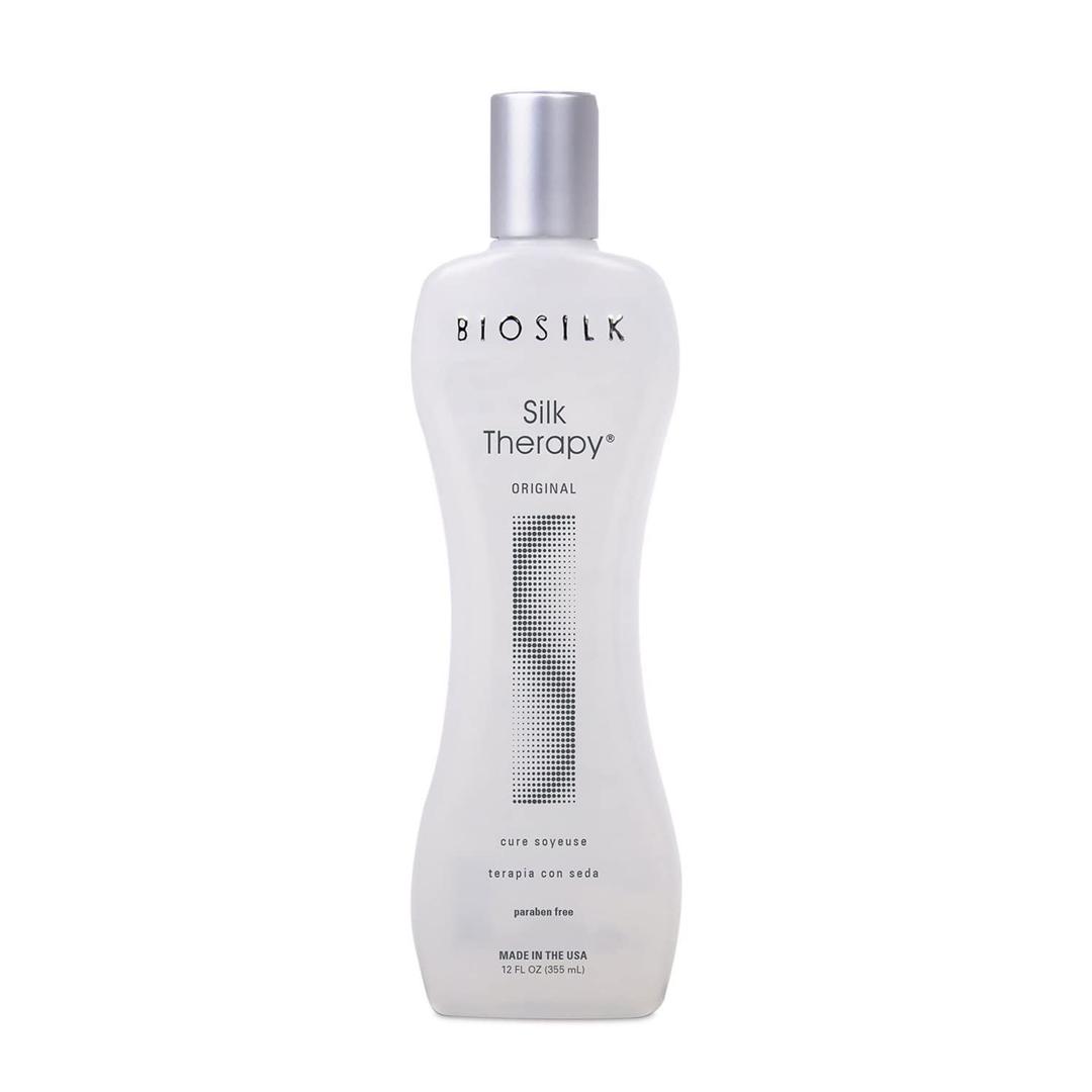 BioSilk Silk Therapy Original Cure, Reconstructing Treatment For Adding Shine & Helping Prevent Split Ends, Sulfate, Paraben, & Cruelty-Free, 12 Oz