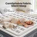 OlarHike King Size Air Mattress with Built-in Pump, 18" Extra-Wide Raised Inflatable Air Bed for Home and Guests, Heavy-Duty Support for 2-4 Sleepers Up to 750 lbs