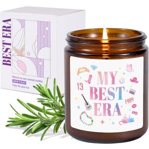 Vanilla Candles for Home Scented9oz My Best Era Girl Decorative Soy Candle, Birthday Chirstmas Candles Gifts for Women Sister Girlfriend