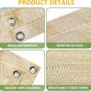 90% 12x24ft Sun Shade Cloth for Outdoor Deck Backyard Patio Garden Pergola Cover Canopy Beige