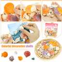 WEOXPR Mixed Sea Shells, 100+ Pcs Beach Seashells Starfish, Various Sizes Ocean Seashells for Fish Tank Vase Fillers, Beach Theme Party Wedding Decor, Candle Making, DIY Crafts