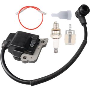 A411000880 Ignition Coil Spark Plug for Shindaiwa AH231 C230 T230 Trimmer Replaces 20077-71610 20016-71600 20016-71601 20018-31430