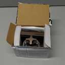 Anti Theft Ring Doorbell Mount: Metal Ring Apartment Door Mount Blink Doorbell Camera Holder No Drill - Renter Friendly Ring Doorbell Mount No Damage (Frosted Bistre)