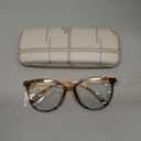 Gaoye Blue Light Blocking Glasses Women/Men, Fashion Round Cateye Frame UV Ray Filter Computer Gaming Glasses (*1-tea Leopard/Transparent Lens)