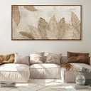 Minimalist & Modern Art for Bedroom Decor Framed Abstract Artwork for Walls Neutral & Contemporary Beige Wall art - Artwork for Living Room and Boho Style Large Abstract Wall Art 20x40IN