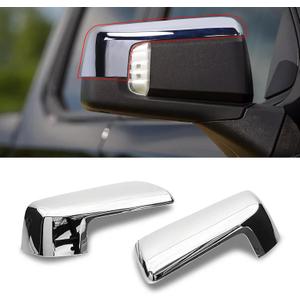 Moonlinks Compatible with 2019-2025 Chevy Silverado 1500 GMC Sierra 1500 Side Mirror Cover,Chrome Plating LH & RH Side Door Exterior Rearview Mirror Cap Trim for Silverado 1500(1 Pair)