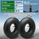 AR-PRO (2-Pack) 20x8.00-8, 20x8-8, 20x10.00-8, 20x10-8 Inner Tubes with TR-13 Straight Valve Stem - Replacement Lawn Mower Tire Tubes - Suitable for Mower/Tractor/Golf Cart/Garden Trailer and More