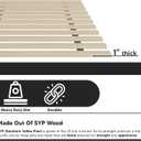 Greaton, 1-Inch Extra Heavy Duty Horizontal Wooden Bunkie Board/Bed Slats, Twin XL(39"), Beige