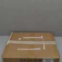 White Metal Dog Gate for Small Dogs - 13.3" Short Freestanding Puppy Gate with Retractable Sliding Rail, No Installation, Indoor/Outdoor Use, Foldable & Portable Pet Barrier