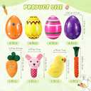 20 Pcs Easter Dog Toys Set Included 16 Sniff Training Eggs for Easter Egg Hunt 3 Plush Squeaky Toys and Soft Carrot Chew for Puppy Small Medium Large Dog Interactive Enrichment