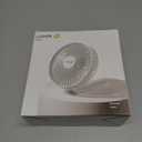 WSKEN Desk Fan Small Quiet - 180 Foldable Portable Fan with Battery Operated, 6 Inch Rechargeable Handheld Fan, 20H Max Cooling Time, 4-Speed, Travel Essential for Outdoor, Office, Gift, White