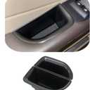 Front Row Door Side Storage Box Compatible with Lincoln MKC 2015 2016 2017 2018 2019 Armrest Phone Container Door Organizer Handle Pocket ABS Tray Insert Glove Pallet