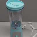 Mueller Smoothie Blender for Smoothies - Personal Blender for Shakes, Frozen Drinks, Baby Food & More, 15oz Travel Cup and Lid, Durable Stainless Steel Blades for Powerful Blending Performance (Turquoise)