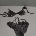 Avidlove Lingerie Lace Babydoll 2 Piece Sexy Bra and Panty Sets (Medium, Gray)