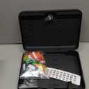 Amazon Basics Locking Steel Security Cabinet Key Lock Box with 48 Key Hooks, Key Storage, 2.8"D x 7"W x 9.8"H, Black