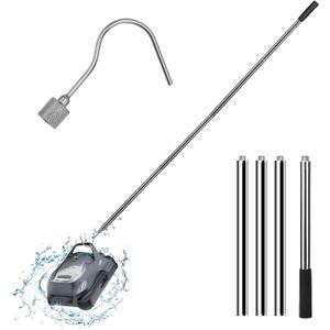 Hook for Pool Robot Vacuum Robotic Pool Cleaner Retrieval Hook with Swimming Pool Cleaning Pole 68 Inches Pool Accessories Hook with Telescopic Pool Pole for Grabbing The Pool Cleaner