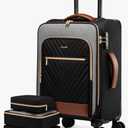 LOVEVOOK Carry On Luggage 22x14x9 Airline Approved,20 Inch Carry-on Suitcase for Women,Softside Suitcases with Wheels,Rolling Checked Luggage with TSA Lock,Lightweight Travel