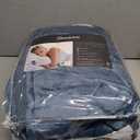 Beautyrest Heated Blanket, Electric Throw Blanket, Soft, Warm, Reversible Plush - Sherpa Heating Blanket Throw, 3 Heat Settings, 2 hr Auto Shut Off, Machine Washable, Oversized 60 in x 70 in, Blue