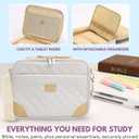 Large Bible Cover for Women - 8 x 12 x 2 inches. Journal Case, Bible Cover, Bible Case with Handles, Bible Carrying Case, Book Protector for Book Lovers,