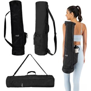 Yoga Mat Bag Crossbody Gym Bag for Women & Men, Waterproof Travel Carrier Fits Thick Yoga Mat, Multi Pocket Storage with Strap Holder, Shoulder Carry for Fitness Pilates Exercise