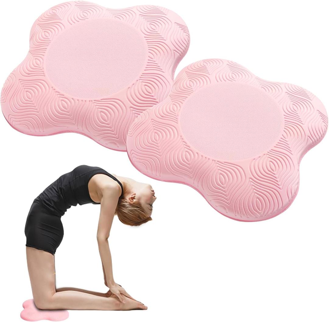 2 packs Yoga Knee Pad Cushion Extra Thick for Knees Elbows Wrist Hands Head Foam Pilates Kneeling pad Yoga Knee Cushion Thick Exercise Pads for Knees Elbows Wrist Hands Head Foam Pilates Kneeling padSupport Foam Pads for Women and Men (Pink)