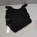 KIFOVEN Women's Floral Lace Bodysuit Sleeveless Sheer Going Out Top Sexy Teddy Lingerie Snap Crotch, Small, Solid Black