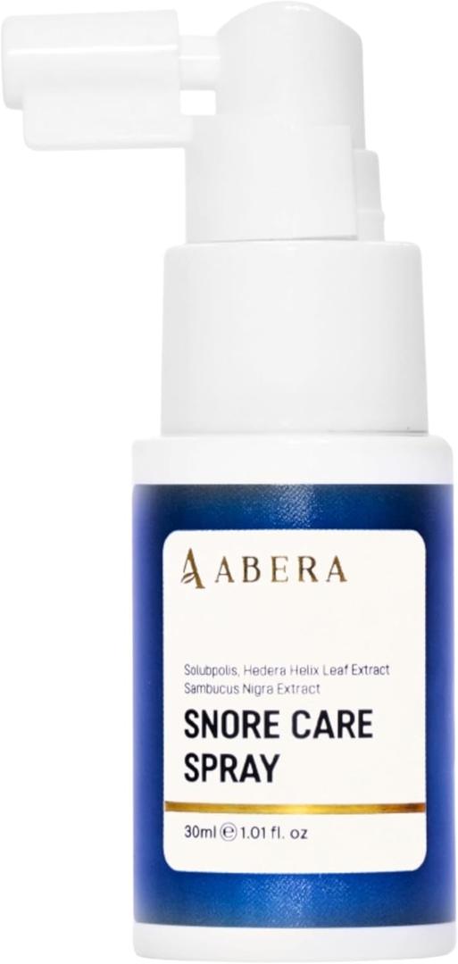 ABERA Snore Relief Oral Spray  Natural Throat Spray for Comfortable Breathing (1.01 Fl Oz)