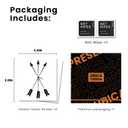 3 x Arrow Semi Permanent Tattoo, 2 Sheets Small 3 Arrows Temporary Tattoos for Arm Chest Leg, Last 1-2 Weeks Waterproof Minimalist Tribal Style Line Symbols for Men Women, Non-Reflective