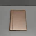 Darolin [Zippered] Portfolio Padfolio Organizer Binder with Clipboard, Leather Business Interview Resume Document Holder Folder Planner Organizer for Office Conference Notepad Bag for Women - RoseGold