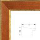 Suede 12x24 Frame - Single Frame, Christmas Elegant Brown 12 x 24 Poster Frame, 12x24 Picture Frame for Artwork Puzzles Photos and Movie Posters