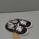 FUNKYMONKEY Girls Canvas Sneakers Lace up Lightweight Casual School Shoes for Toddler/Little Kids / Size 1 Little Kid