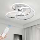 CANEOE Modern Led Ceiling Light, 42W Dimmable Close to Ceiling Light Fixture with Remote Control, Flush Mount Led Ceiling Lamp for Bedroom Living Dining Room Kitchen