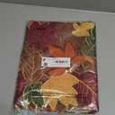 OWENIE 4 PCS Thanksgiving Placemats for Dining Table, 13 x 19 Inch Set of 4 Embroidered Maple Leaves Table mats for Fall, Harvest Applique Leaf for Autumn Decorations