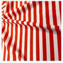 Generic Red and White Stripes Print Nylon Spandex Fabric 4 Way Stretch by Yard for Swimwear Dancewear Gymwear Sportwear Dress Skirt