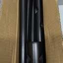 Black Christmas Stocking Holder Stand, Wooden Stocking Holder Stand with 8 Hooks, Freestanding Stocking Hanger Rack for Floor