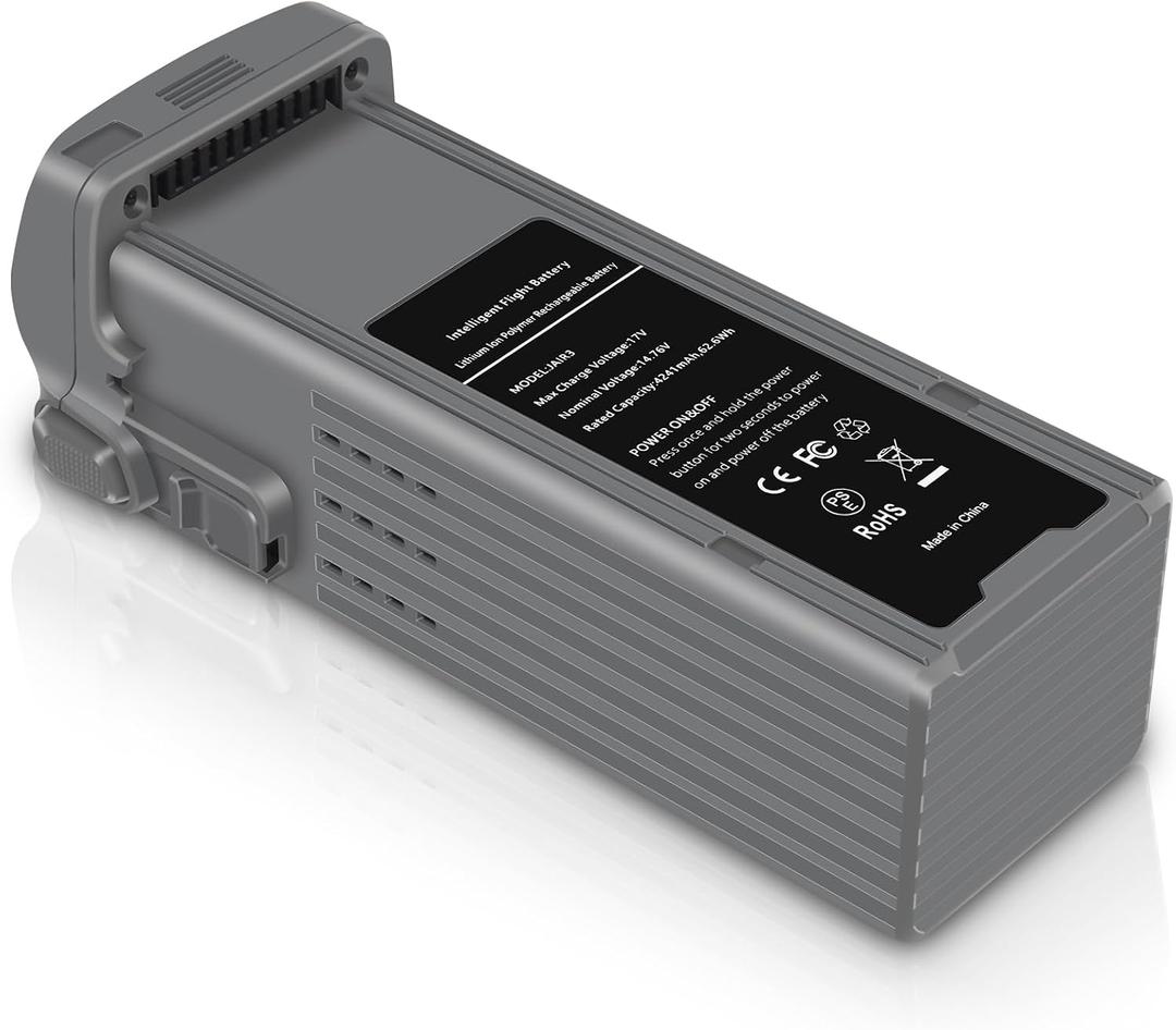 COOLSHOW Intelligent Flight Air 3 Battery Air 3S Battery Replacement 1 Pack 4241mAh Provide 45 Minutes Max Flight Time Compatible with DJI Air 3,Air 3S Drone