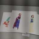 Watercolor Princess Wall Art Collection, Set of 12 Prints, Fairy Tale Theme Nursery Decor, Girls Room Artwork - 8 x10 Poster Print - UNFRAMED