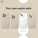 PopSockets iPhone 14 Plus Case with MagSafe, Phone Case for iPhone 14 Plus, Grip Sold Separately, Wireless Charging Compatible - Clear