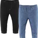 The Peanutshell Baby Boys or Girls Jeggings Set - Soft Stretchy Pants Boy & Girl Leggings, Infant and Toddler Clothes - Denim