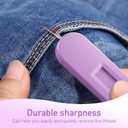 2 x Magnified Seam Ripper  Seam Ripper & Stitch Remover Tool, Thread Cutter with Magnifying Glass for Needlework Patterns, Sewing and Quilting(Purple)