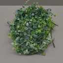 Dolicer 2 Pack Faux Eucalyptus Garland, 12Ft Artificial Vines Fake Hanging Eucalyptus Leaves Greenery Garland for Wedding Backdrop Arch Wall Table Party Indoor Outdoor Decor (Grey Green)