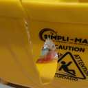 Simpli-Magic 79358 Commercial Mop Bucket with Side Press Wringer, 26 Quart, 14.75"L x 12.95"W x 19.95"H, Yellow