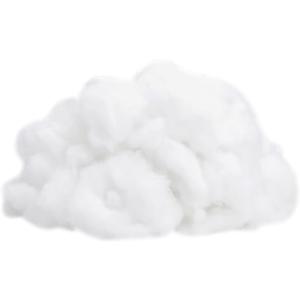 100g Polyester Fiber Fill Stuffed Animals Filing White Fluffy Pillow Stuffing High Resilience Stuffing Cushions Filling Stuffing for Dolls Crafts