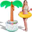 ArtCreativity 60 Inch Inflatable Palm Tree Cooler - Blow Up Palm Tree for Beach Decor, Pool Decor, Hawaiian Party Decorations, and Luau Party Decorations - Inflatable Tree with Drink Cooler Base