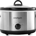 Crock-Pot 4.5 Quarts Manual Design Series Slow Cooker with 3 Manual Heat Settings Cooks Meals for 4 Plus People with Removable Stoneware Bowl, Silver