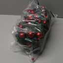 9Ft Pre-lit Christmas Garland with LED Lights Battery Operated, Holiday Decoration Stairs Wall Mantle Door Indoor Outdoor, Decorated with Red Flower, Balls, Berries, Snowy Pine, Christmas Collection