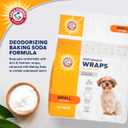 Arm & Hammer For Pets Male Dog Wraps, Size Small Ultra-Absorbent, Adjustable Male Dog Diapers with Leak-Proof Protection and Wetness Indicator | Baking Soda for Odor Control (Pack 1,12 Count Total)