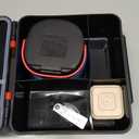 Game Bento Box for Kids, Lunch Box with Thermo(9oz Food Jar), Folding Spoon, Removable Divider & Sauce Cup, Lunch Box Kids for School,Travel, BPA-Free & Realistic Shape(Blue-Red)