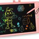 KOKODI LCD Writing Tablet, Valentines Day Gifts for Kids,10 Inch Colorful Toddler Doodle Board Drawing Tablet, Erasable Reusable Electronic Drawing Pads, Educational and Learning Toy for Kids (Pink)